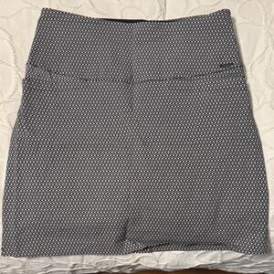 Elegant Black and White A-Line Skirt